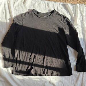 George Charcoal V-Neck Top